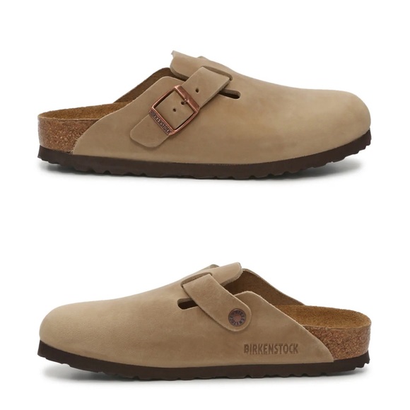 NWT Authentic Birkenstock Boston Soft Bed Oiled Leather in Tobacco Brown - Picture 8 of 16